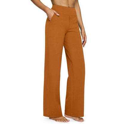 [LAST DAY SALE]Women's High-Waisted Casual Wide Leg Pants with Pockets