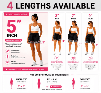 【LAST DAY SALE】Women’s casual athletic shorts with pockets