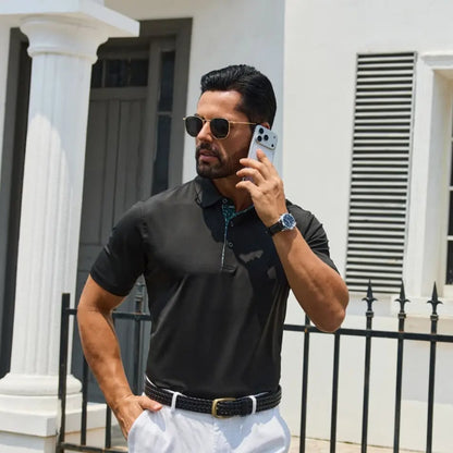Last Day Sale!Men's Breathable Quick-Drying Polo Shirts❄️Stay Cool❄️