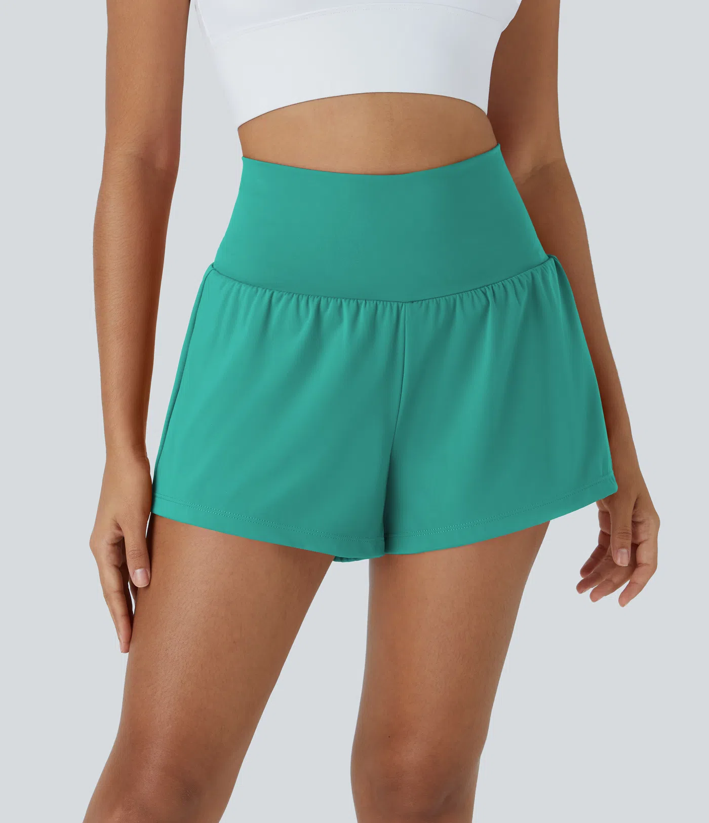 💝Last day promotion-⏰[2-in-1 Anti-Exposure Sports Shorts] Women's 2-in-1 Sports Shorts, Anti-Exposure Running Shorts With Pockets