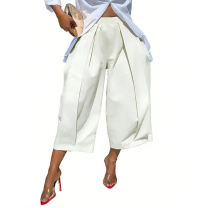 Women's Minimalist Basic Baggy Cotton Lantern Pants