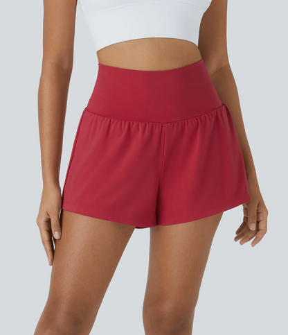 💝Last day promotion-⏰[2-in-1 Anti-Exposure Sports Shorts] Women's 2-in-1 Sports Shorts, Anti-Exposure Running Shorts With Pockets